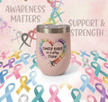 Cancer Sucks in Every Color 12oz Insulated Tumbler- UV-DTF Wrapped
