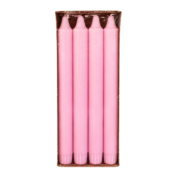 CANDLES STICK PINK 23.5CM 8PCS 8HRS Deventor