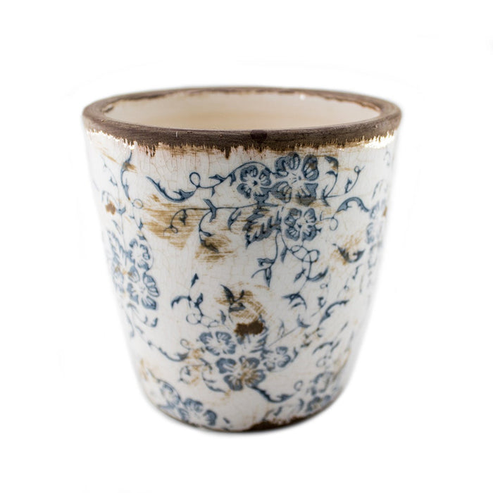 CERAMIC OLD WH/BLUE 14.5x16cm PH.HADJIGEORGIOU