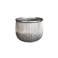 CERAMIC POT 19X19X14.5CM SILVER PH.HADJIGEORGIOU