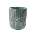 CERAMIC POT 19X21.5CM  BLUE PH.HADJIGEORGIOU