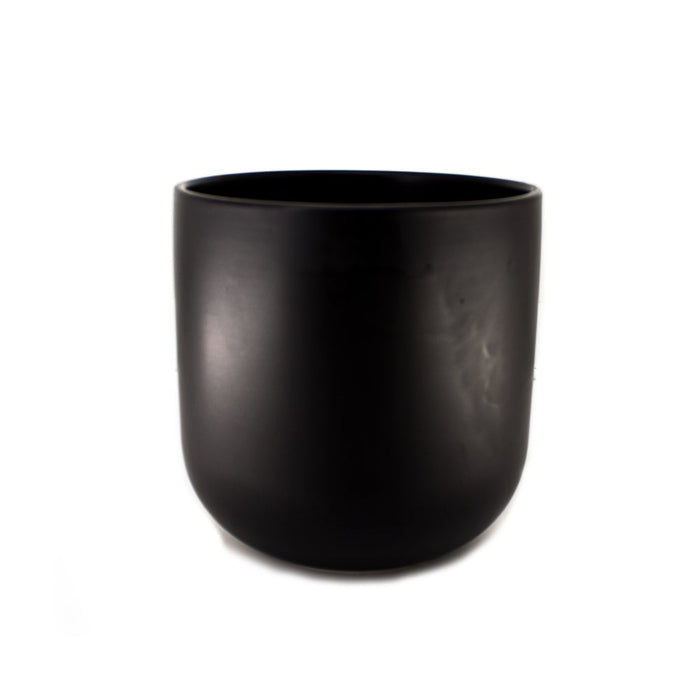 CERAMIC POT BLACK 20x20cm PH.HADJIGEORGIOU