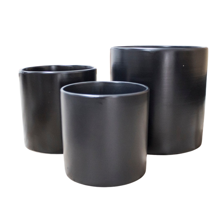CERAMIC POT BLACK 3 SIZE Deventor