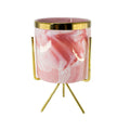 CERAMIC W/METAL STAND PINK 8X7.5CM PH.HADJIGEORGIOU