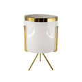 CERAMIC W/METAL STAND WHITE 11X11CM PH.HADJIGEORGIOU