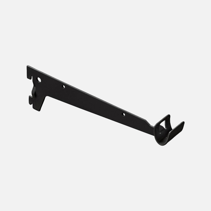 Clothes Rail 50mm Pitch Bracket Black 250mm