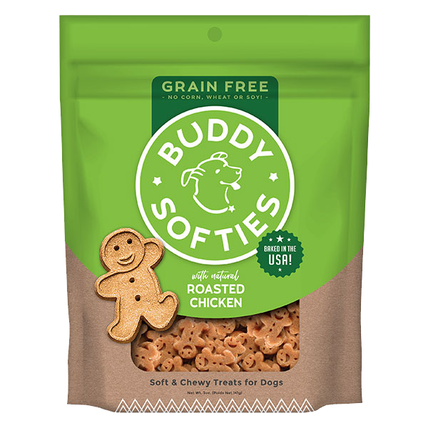 Cloud Star Buddy Biscuits Grain Free Soft and Chewy Roasted Chicken Dog Treats