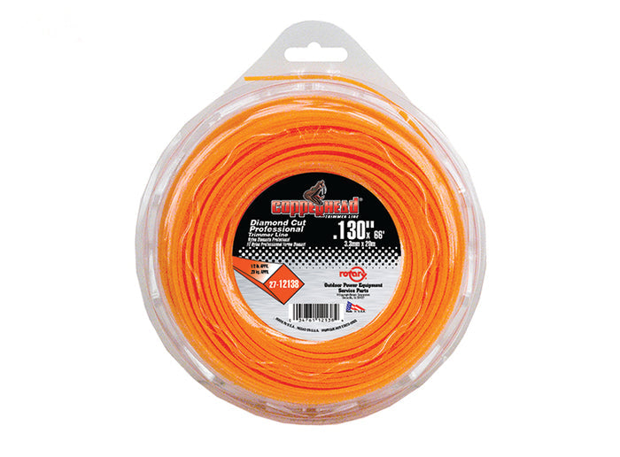 Copperhead 12138 Diamond Trimmer Line .130" 1/2 LB Donut | 66'