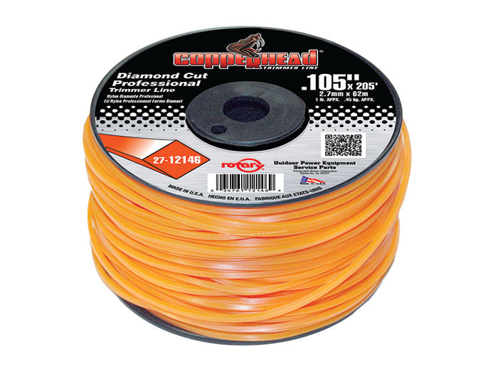 Copperhead 12146 Diamond Trimmer Line .105" 1 LB Spool | 205'