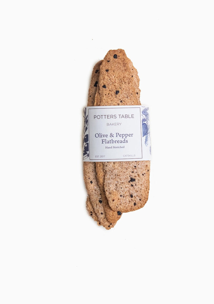 Potter’s Table Olive & Pepper Flatbreads by Bella Cucina –