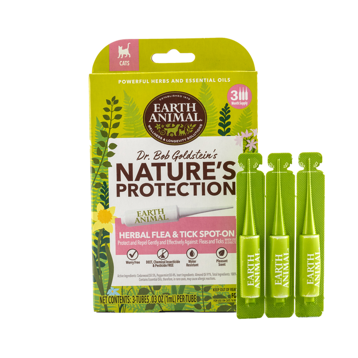 Earth Animal Nature’s Protection™ Flea & Tick Herbal Spot-On For Cats