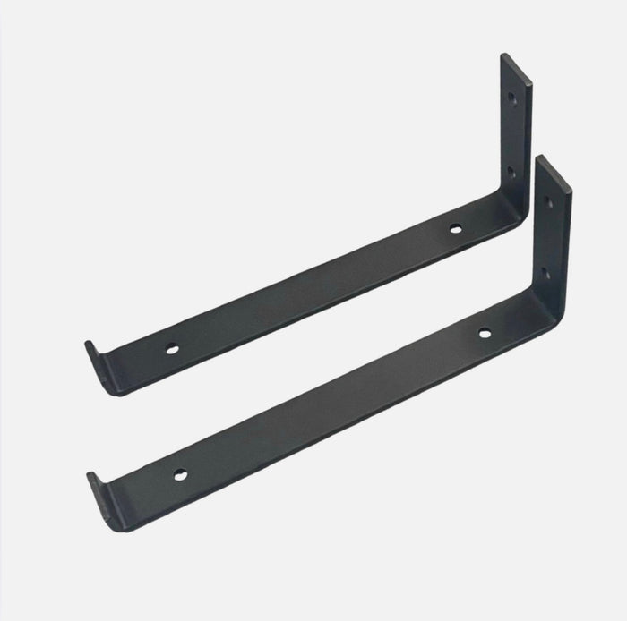 Elbow Brackets Black 300x135mm (Pair of)
