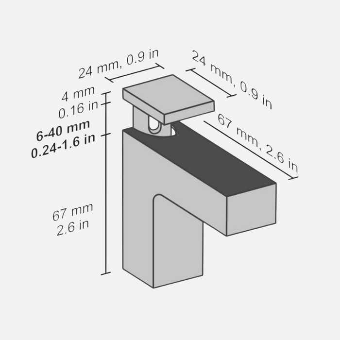 Eliot Clip Brackets Matte White (Pair)