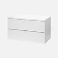 European Made 2 Drawer Shelf Kit White 800x400x450mm