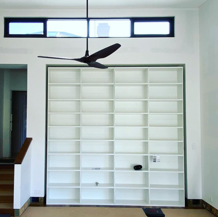 European Made Case Bookcase 1x3 Maxi White