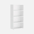 European Made Case Bookcase 1x4 Maxi White