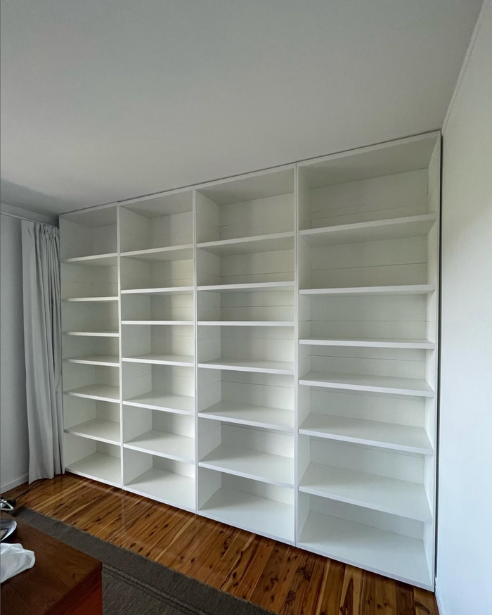 European Made Case Bookcase 1x4 Maxi White