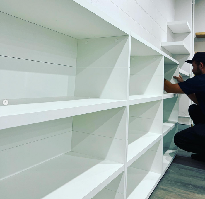 European Made Case Bookcase 1x4 Maxi White