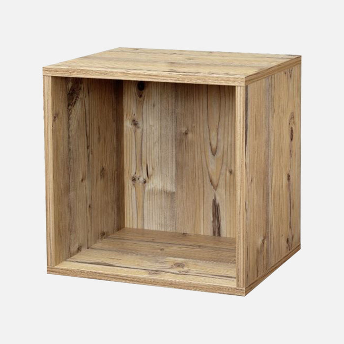 European Made Cube Shelf Wood Effect