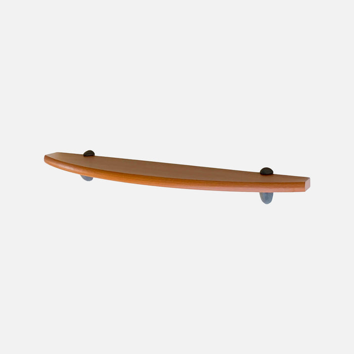European Made Curved Shelf Cherry 600x150mm