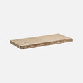 European Made Floating Oak Solid Live Edge Shelf Kit 600x200x25mm