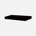 European Made Floating Shelf Luna Matte Black 570x250x50mm