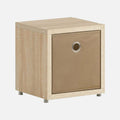 European Made Oak Cube & Brown Softbox