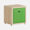 European Made Oak Cube & Green Softbox