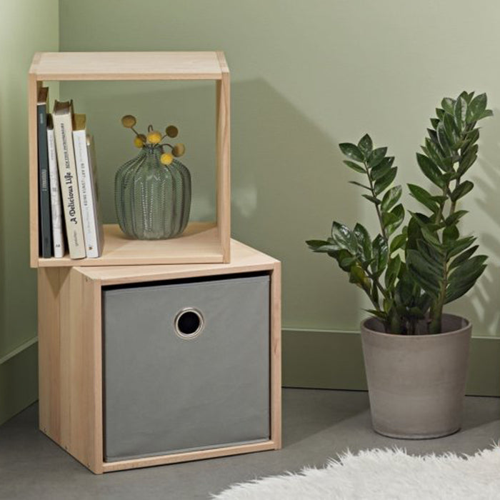 European Made Solid Wood Cube 36x36x33cm Deep