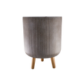 FIBER CLAY POT 25.5X25.5X36CM Deventor