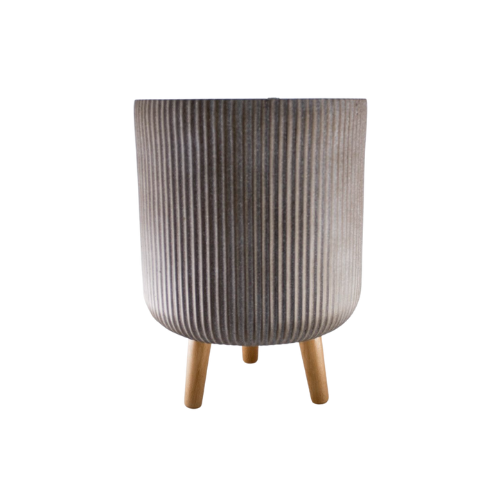 FIBER CLAY POT 25.5X25.5X36CM Deventor