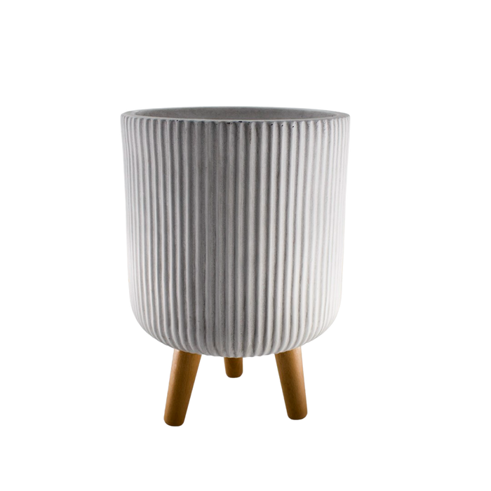 FIBER CLAY POT 30.5X30.5X46CM Deventor