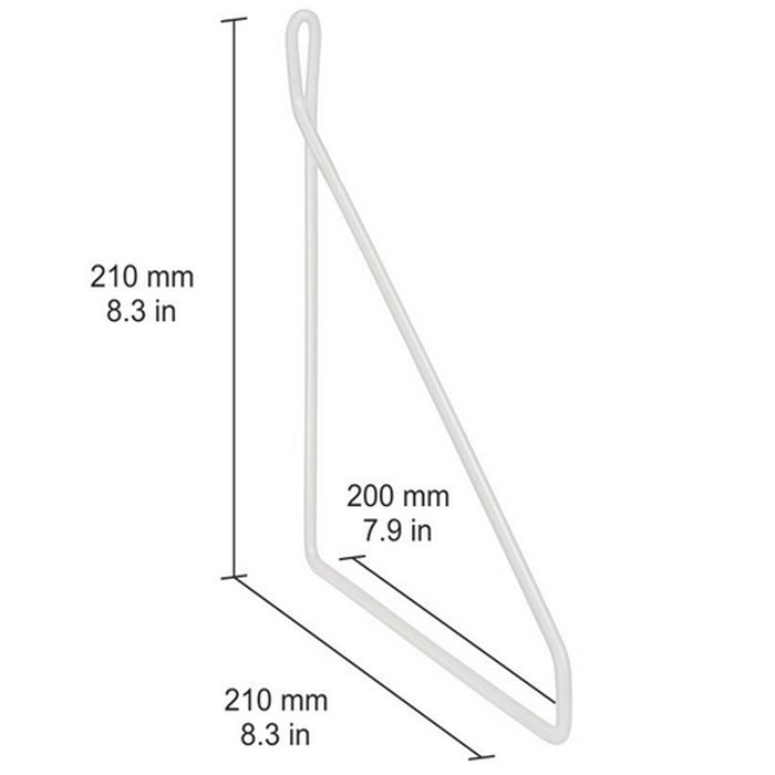 Fil Wire Brackets White 210x210 (Pair)
