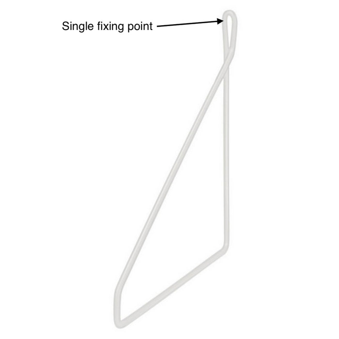 Fil Wire Brackets White 210x210 (Pair)