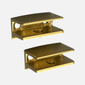 Flac Glass Clips Gold (Pair)