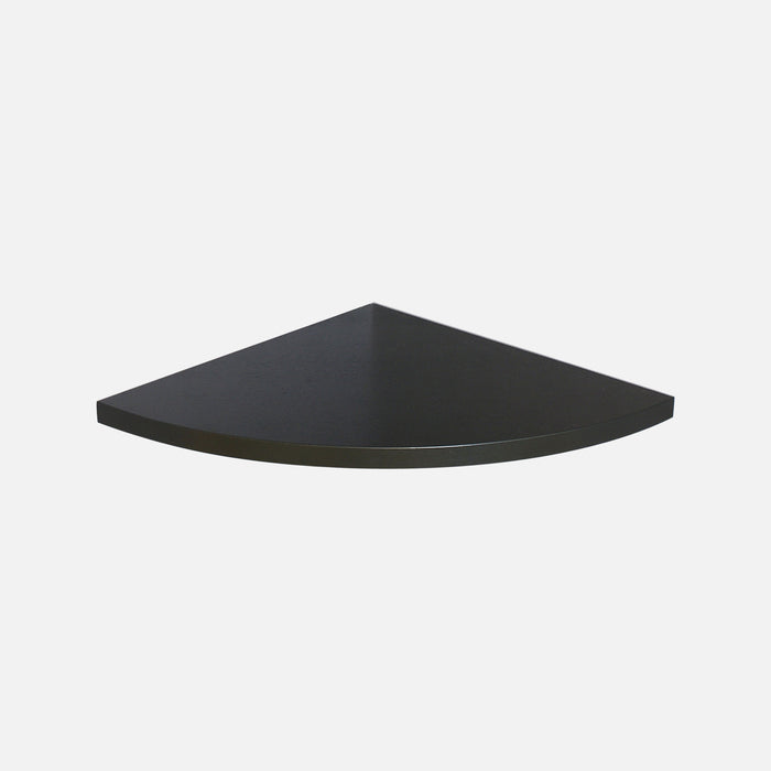 Floating Corner Shelf Black 400x400x22mm