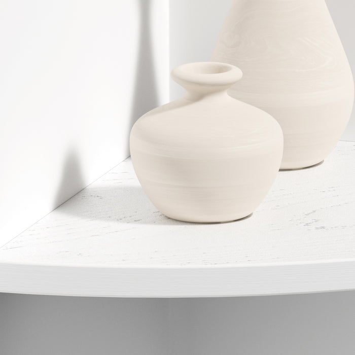 Floating Corner Shelves White 300 & 400 (Double Deal)