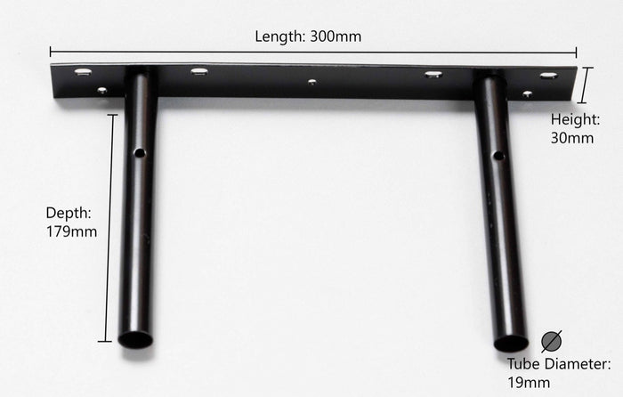 Floating Shelf Bracket Base Size 300x30x2.5mm