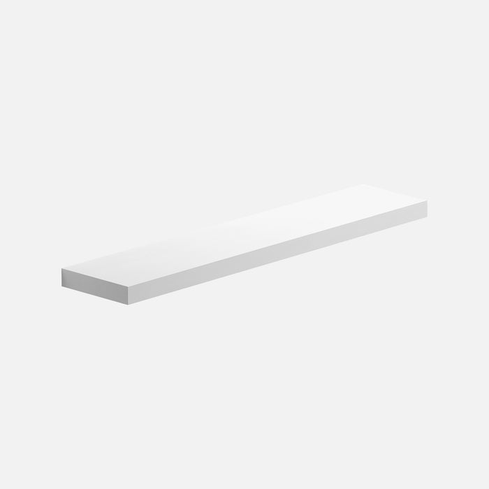 Floating Shelf Deep Matte White 1200x300x50mm