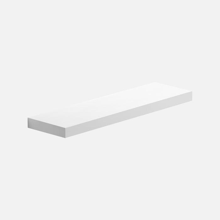Floating Shelf Deep Matte White 900x300x50mm