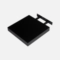 Floating Shelf Gloss Black 250x250x38mm