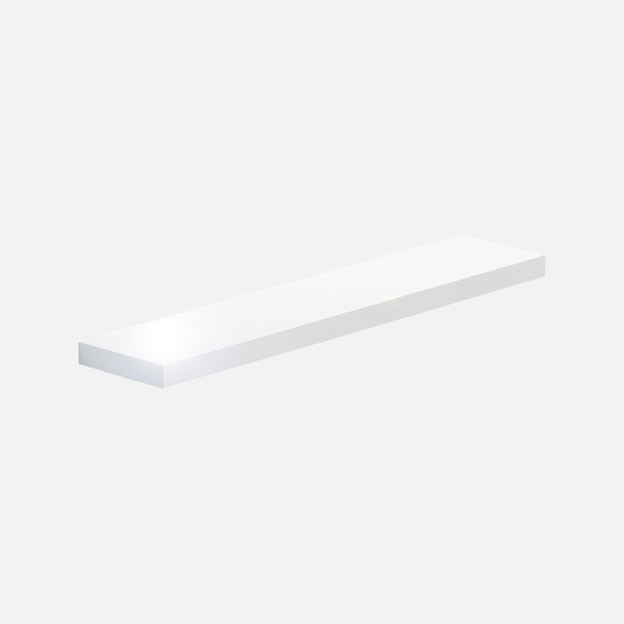 Floating Shelf Gloss White 1200x250x50mm