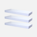 Floating Shelf Gloss White 600x250x50mm (Triple Deal)