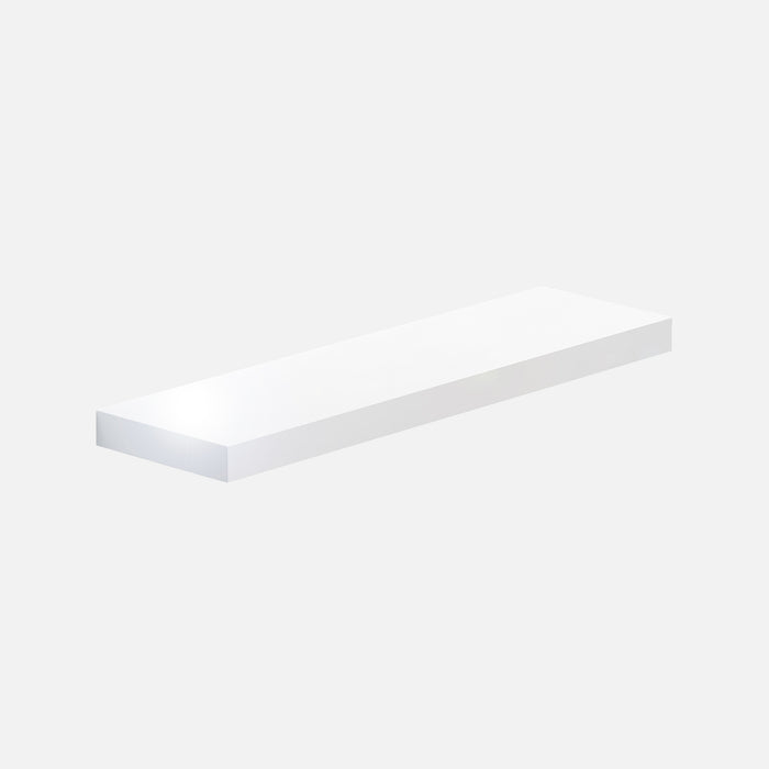 Floating Shelf Gloss White 900x250x50mm