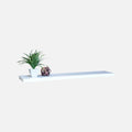 Floating Shelf Kit Gloss White 1200x250x38mm