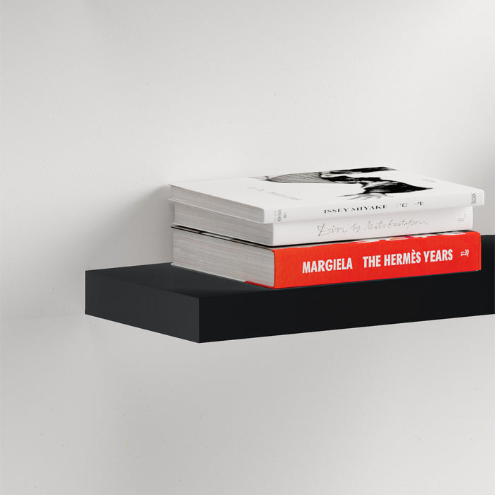 Floating Shelf Matte Black 1500x250x50mm