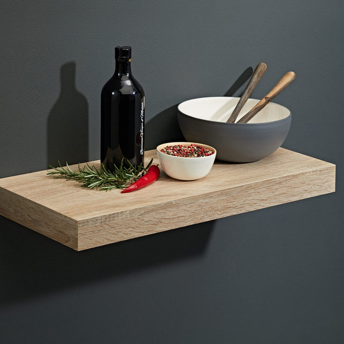 Floating Shelf Oak laminate Veneer 570x250x50mm