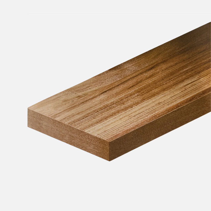 Floating Shelf Walnut Wood Veneer 1200x250x50mm