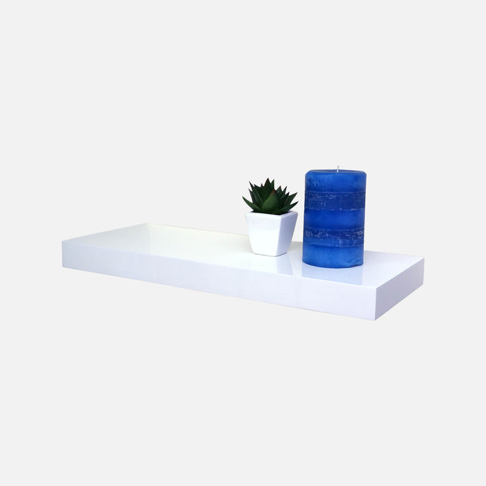 Floating Shelves Gloss White 600x250x50mm, 900x250x50mm, 1200x250x50mm (Triple Deal)