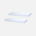 Floating Shelves Gloss White 900x250mm (Double Deal)